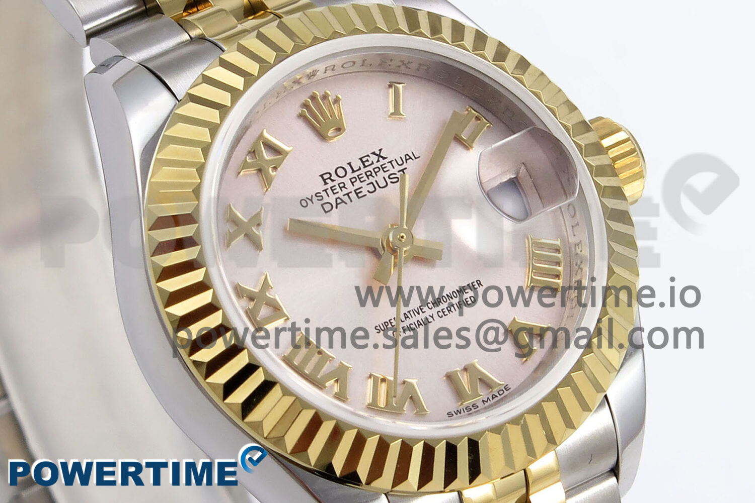 DateJust 28 SS/YG GMF 1:1 Best Edition Silver Roman Dial on SS/YG President Bracelet A2671 - Image 2