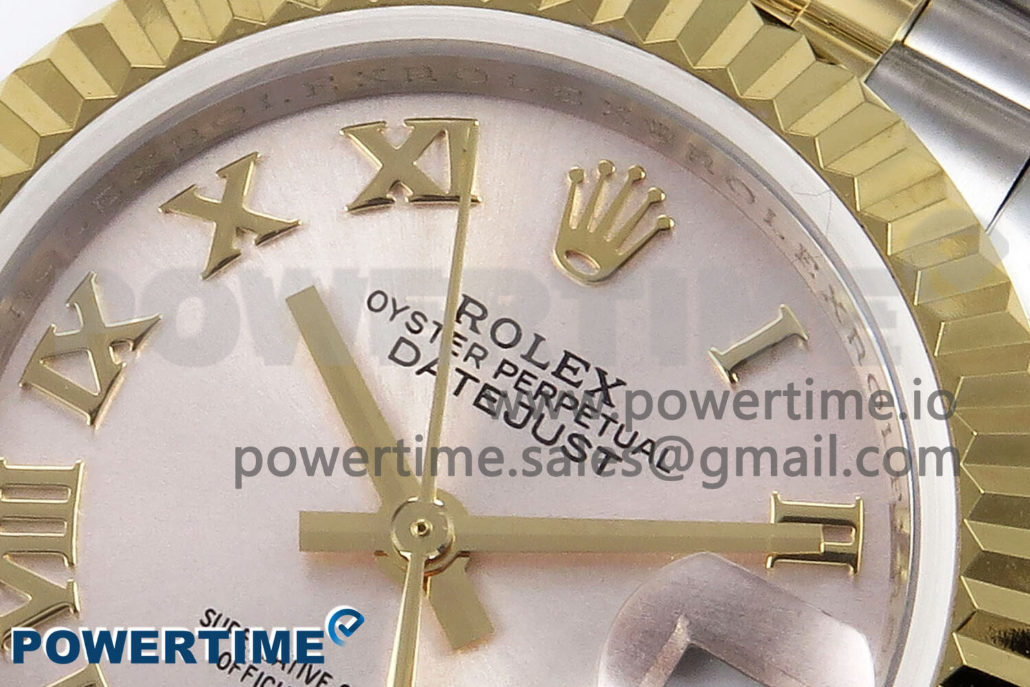 DateJust 28 SS/YG GMF 1:1 Best Edition Silver Roman Dial on SS/YG President Bracelet A2671 - Image 4