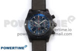 Chronomat 44 Blacksteel APSF 1:1 Best Edition Black Dial on Gray Nylon Strap A7750
