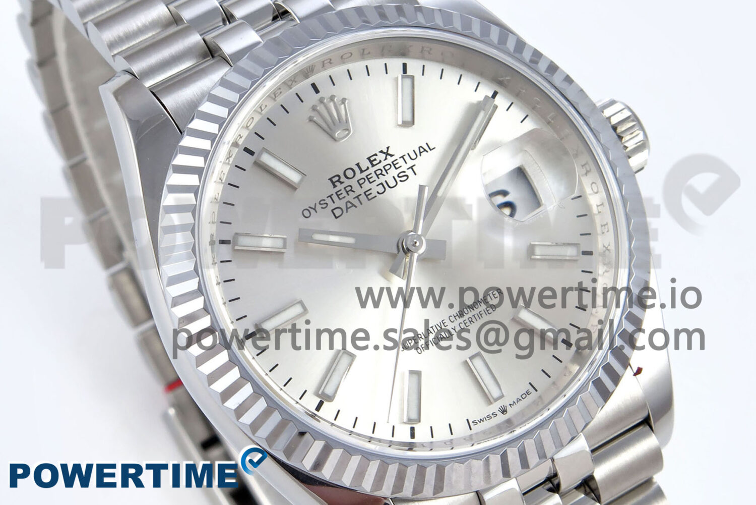 DateJust 36 126234 QF 1:1 Best Edition 904L Steel Silver Stick Dial on SS Jubilee Bracelet VR3235 - Image 2