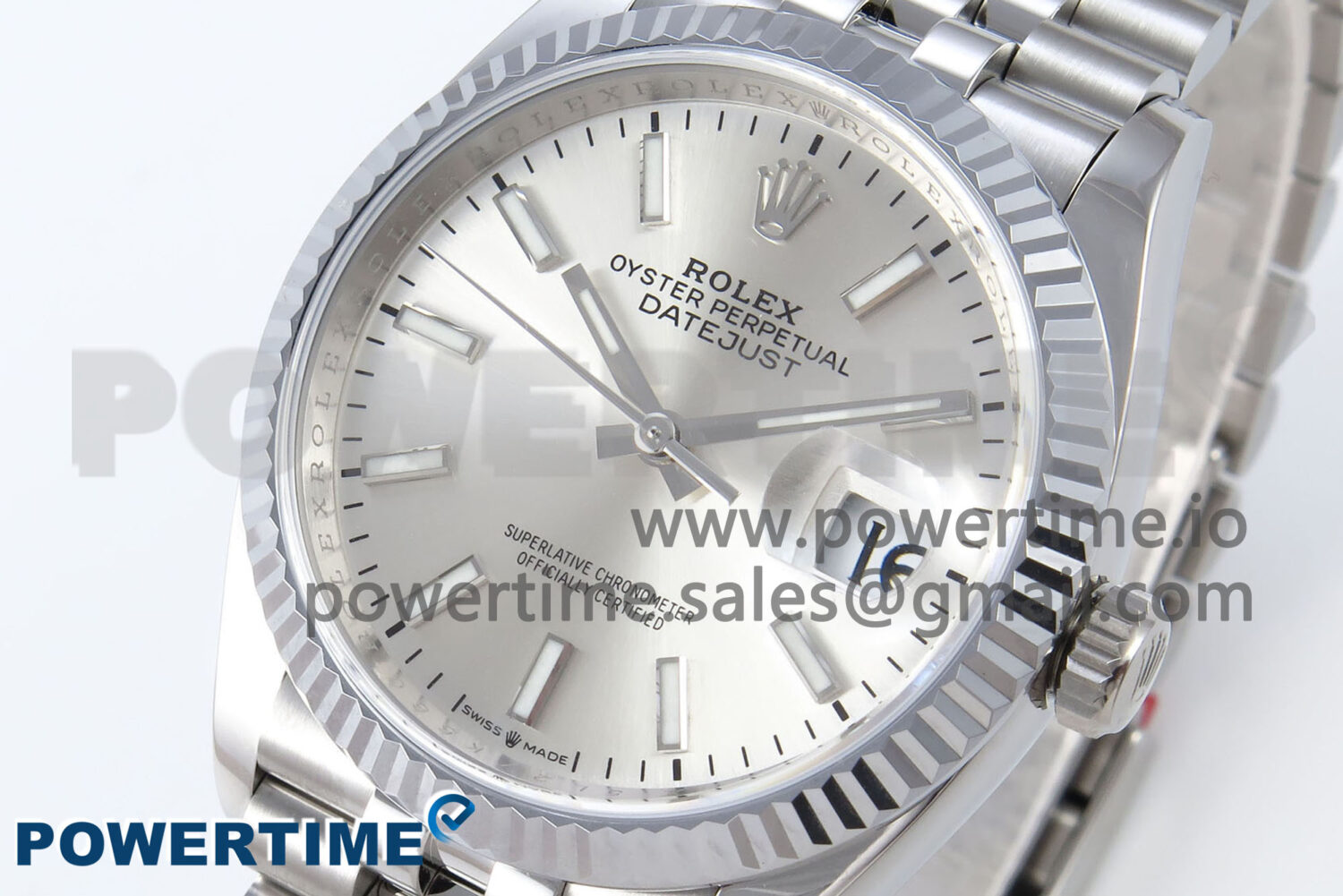 DateJust 36 126234 QF 1:1 Best Edition 904L Steel Silver Stick Dial on SS Jubilee Bracelet VR3235 - Image 3