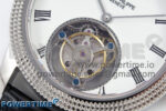 PP Tourbillon SS Texuted Bezel RMSF Edition White Dial on Black Leather Strap - Image 5