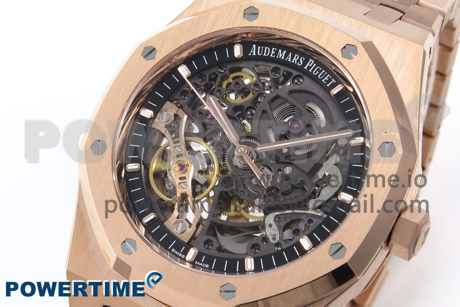 Royal Oak 41mm Openworked 15407 RG THBF 1:1 Best Edition on RG Bracelet SA3132 - Image 3
