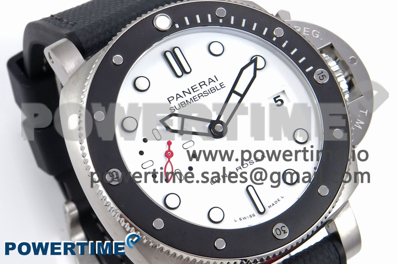 PAM1579 Luna Rossa Submersible VSF 1:1 Best Edition on Black Fabric Strap P900 - Image 2