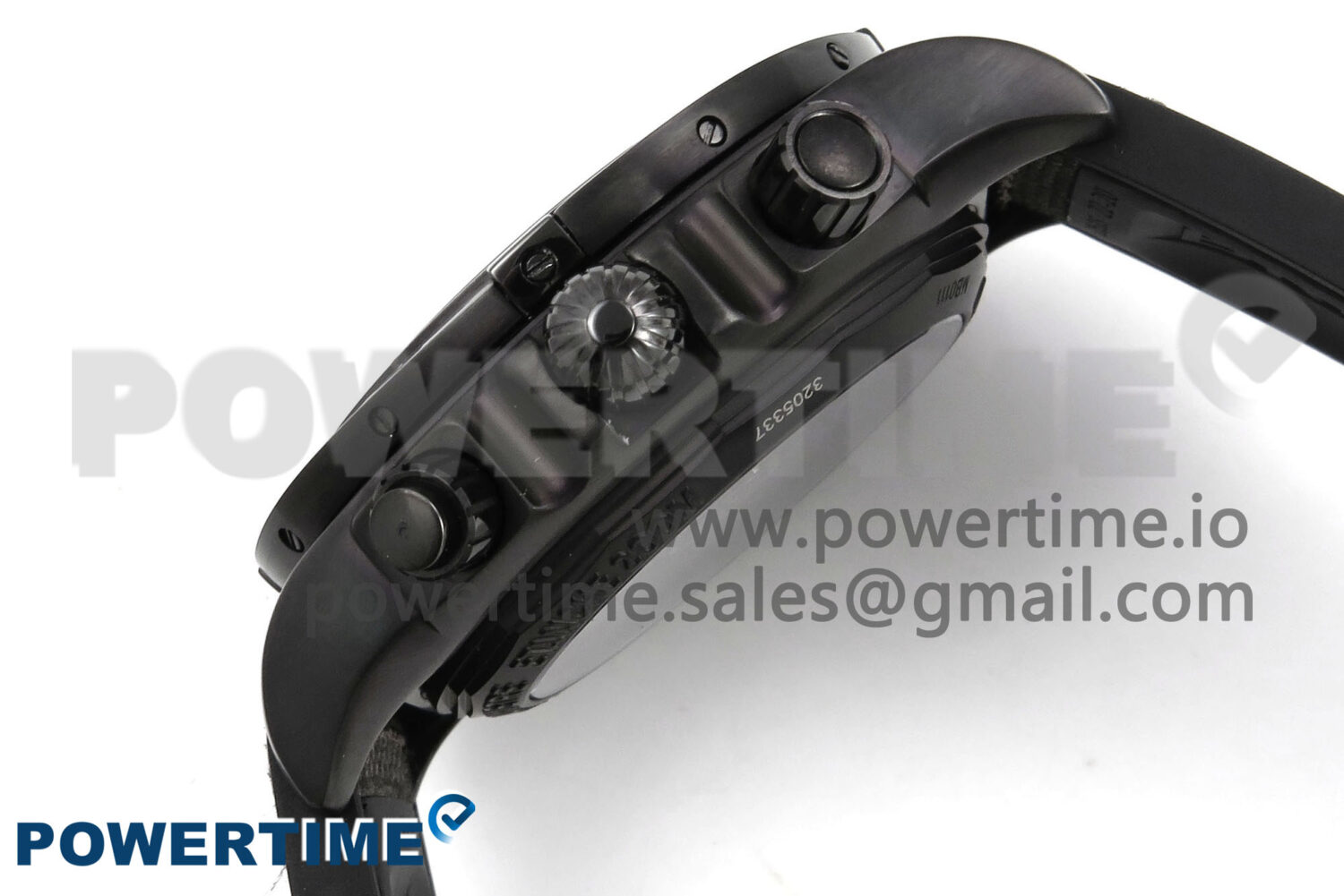 Chronomat 44 Blacksteel APSF 1:1 Best Edition Black Dial on Gray Nylon Strap A7750 - Image 7