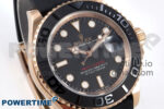 Yacht-Master RG 126655 QF 1:1 Best Edition Black Dial on Oysterflex Strap VR3235 - Image 2