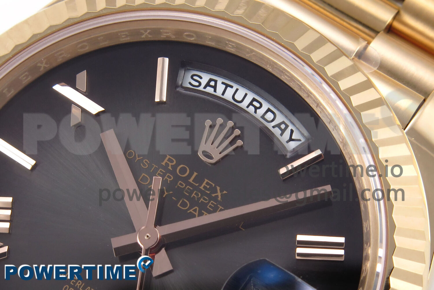 Day Date 40 RG 228235 THBF 1:1 Best Edition Gray Ombre Roman Dial on President Bracelet VR3255 (Gain Weight) - Image 4