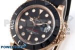 Yacht-Master RG 126655 QF 1:1 Best Edition Black Dial on Oysterflex Strap VR3235 - Image 3