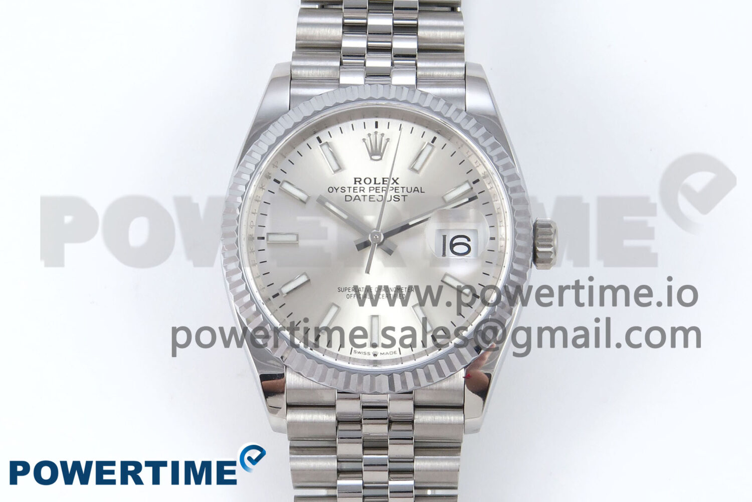 DateJust 36 126234 QF 1:1 Best Edition 904L Steel Silver Stick Dial on SS Jubilee Bracelet VR3235 - Image 1