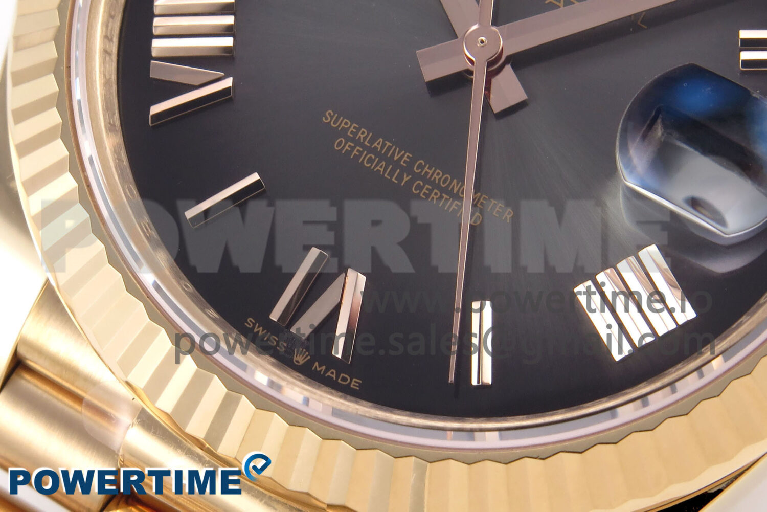 Day Date 40 RG 228235 THBF 1:1 Best Edition Gray Ombre Roman Dial on President Bracelet VR3255 (Gain Weight) - Image 5