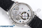 PP Tourbillon SS Texuted Bezel RMSF Edition White Dial on Black Leather Strap - Image 9