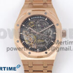 Royal Oak 41mm Openworked 15407 RG THBF 1:1 Best Edition on RG Bracelet SA3132