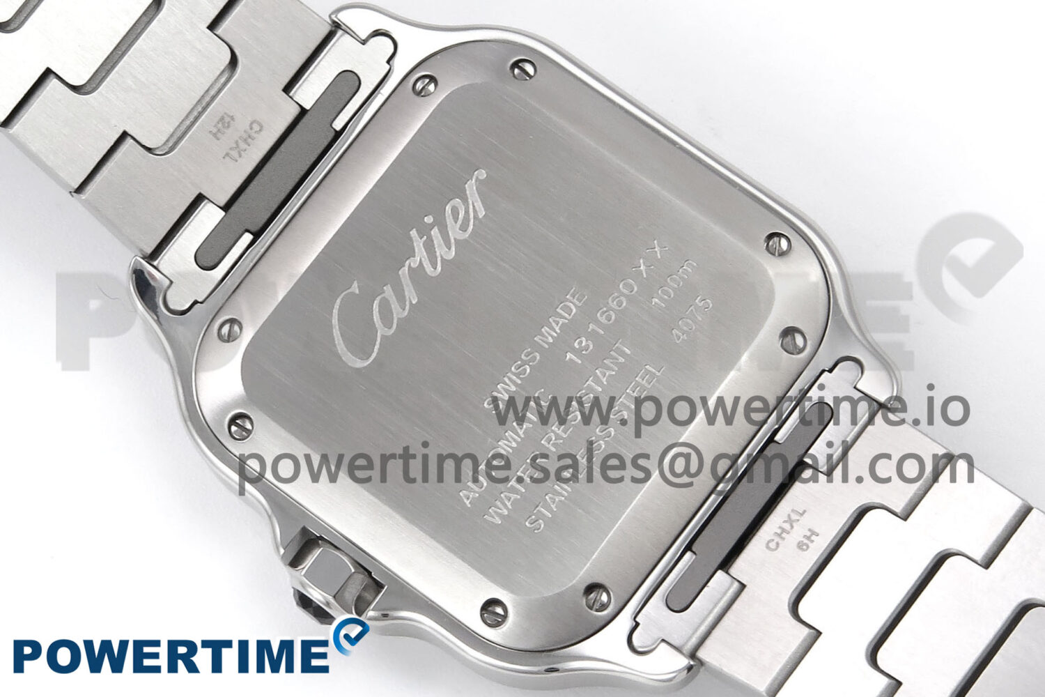 Santos de Cartier 35mm SS BVF 1:1 Best Edition Brown Dial on SS SmartLinks Bracelet MIYOTA 9015 - Image 8