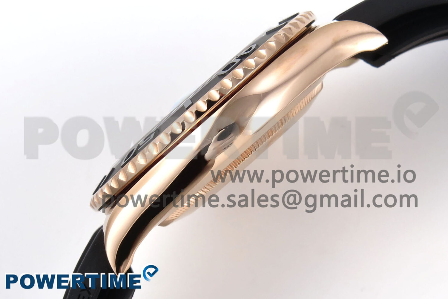 Yacht-Master RG 126655 QF 1:1 Best Edition Black Dial on Oysterflex Strap VR3235 - Image 6