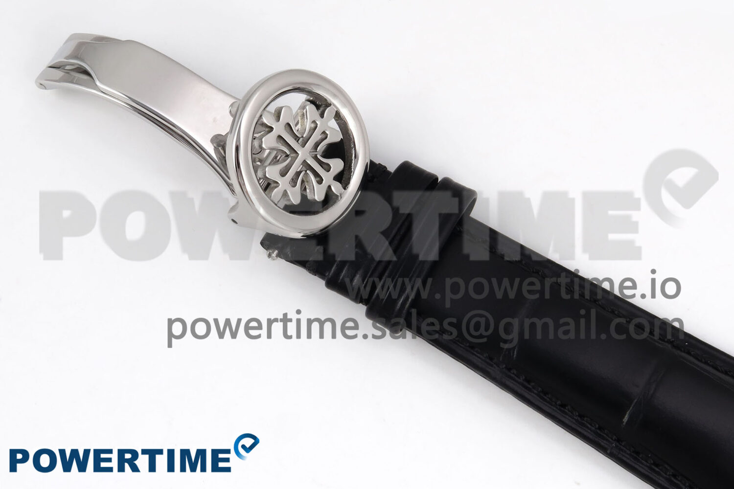 PP Tourbillon SS Texuted Bezel RMSF Edition White Dial on Black Leather Strap - Image 12
