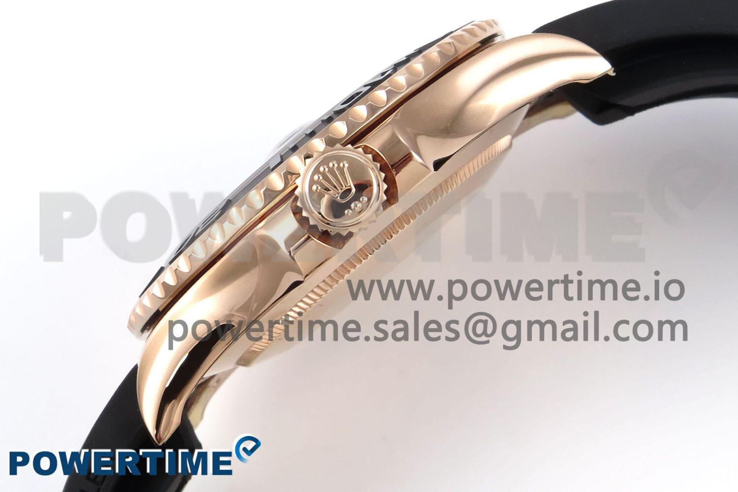Yacht-Master RG 126655 QF 1:1 Best Edition Black Dial on Oysterflex Strap VR3235 - Image 7