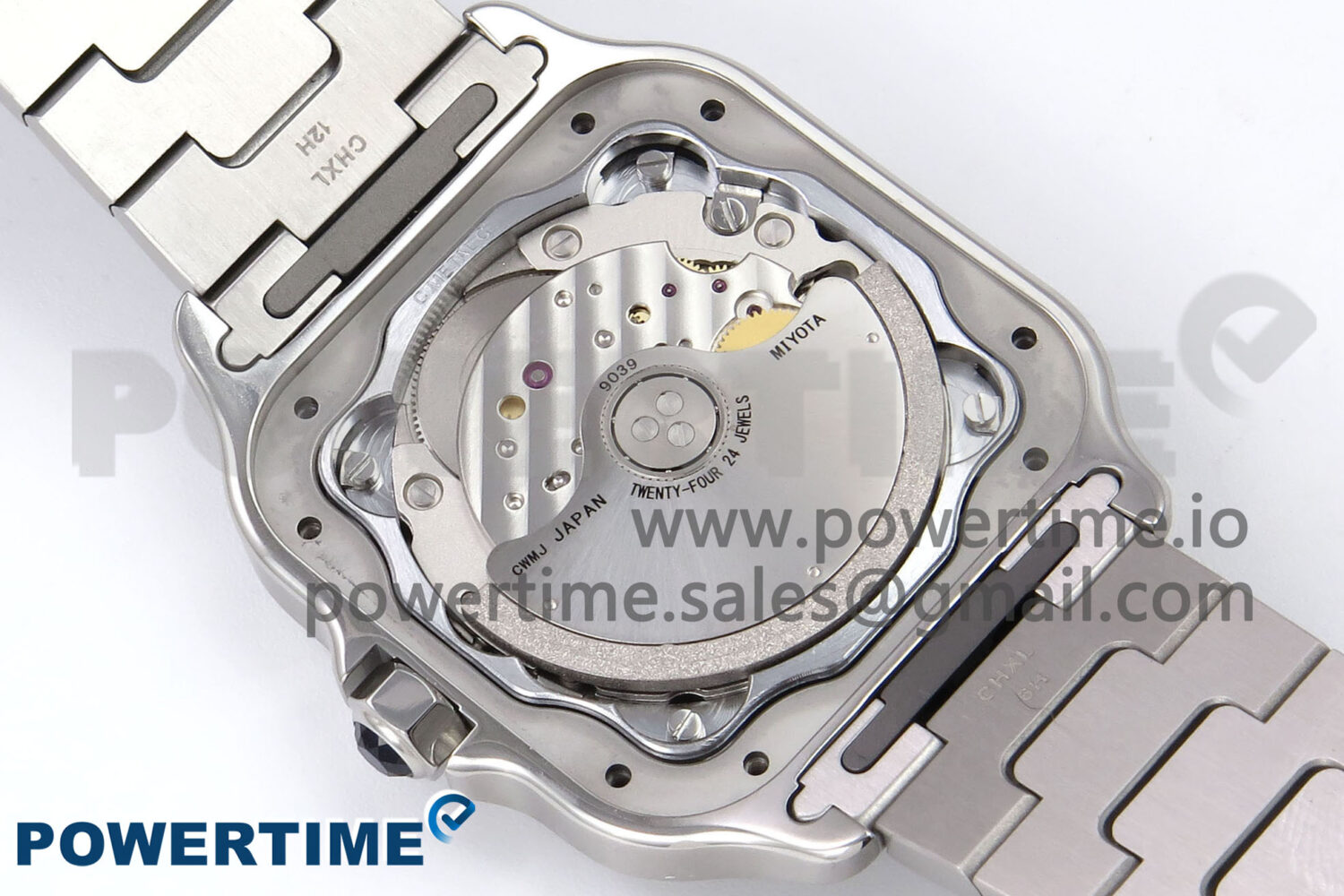 Santos de Cartier 35mm SS BVF 1:1 Best Edition Brown Dial on SS SmartLinks Bracelet MIYOTA 9015 - Image 10