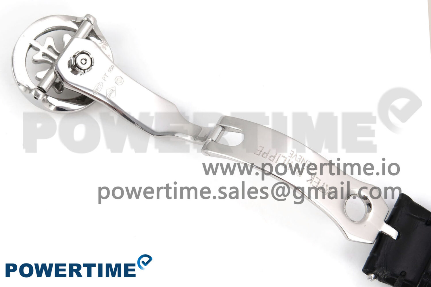 PP Tourbillon SS Texuted Bezel RMSF Edition White Dial on Black Leather Strap - Image 14