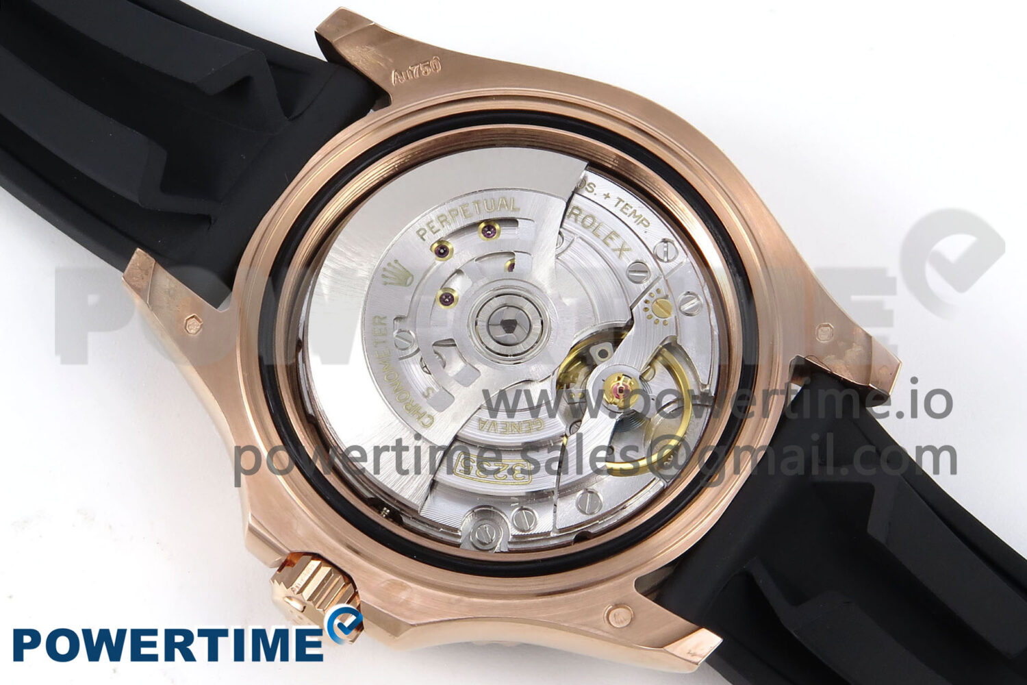 Yacht-Master RG 126655 QF 1:1 Best Edition Black Dial on Oysterflex Strap VR3235 - Image 10