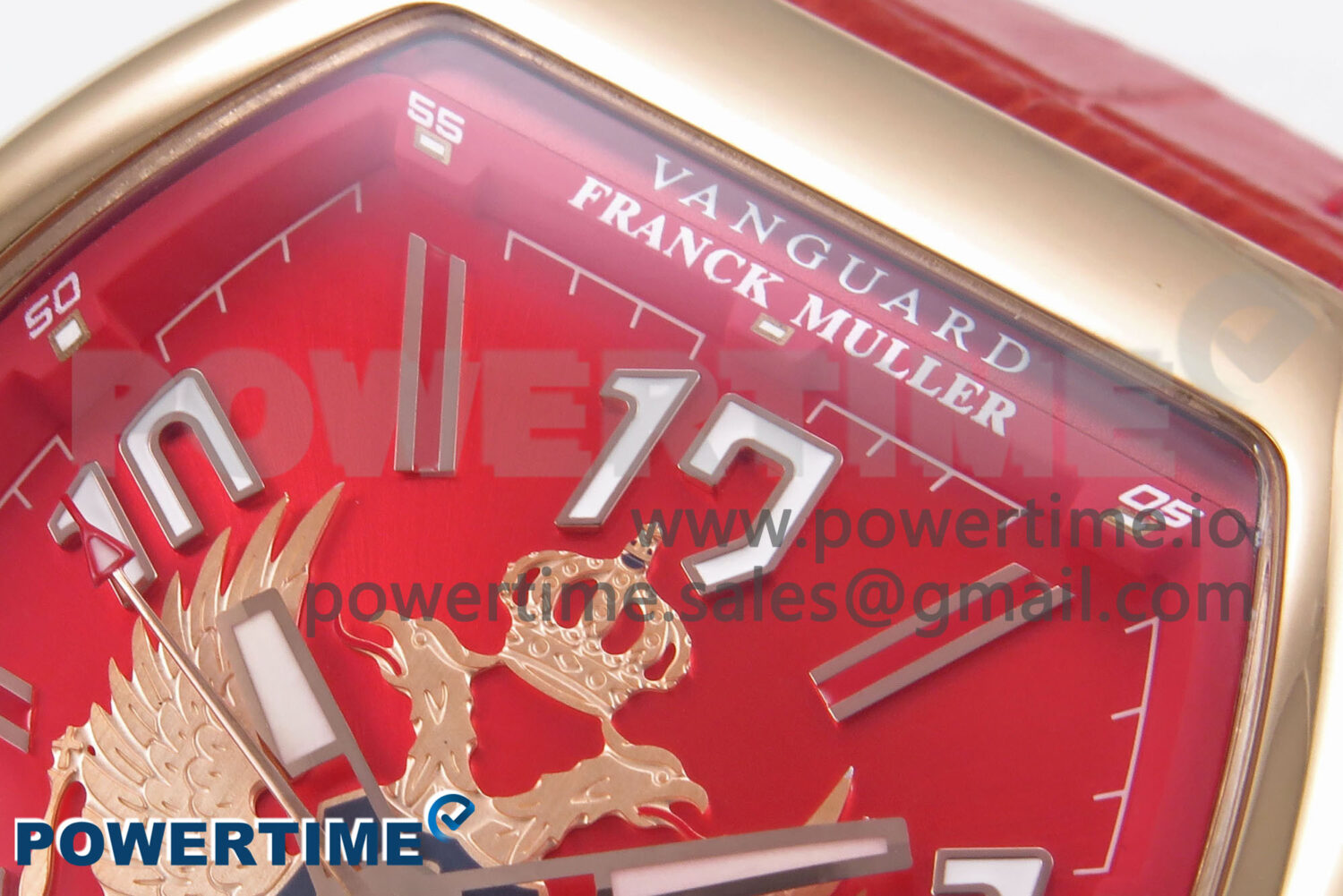 Vanguard Racing Montenegro RG ABF Best Edition Red Dial on Red Leather Strap A2824 - Image 4