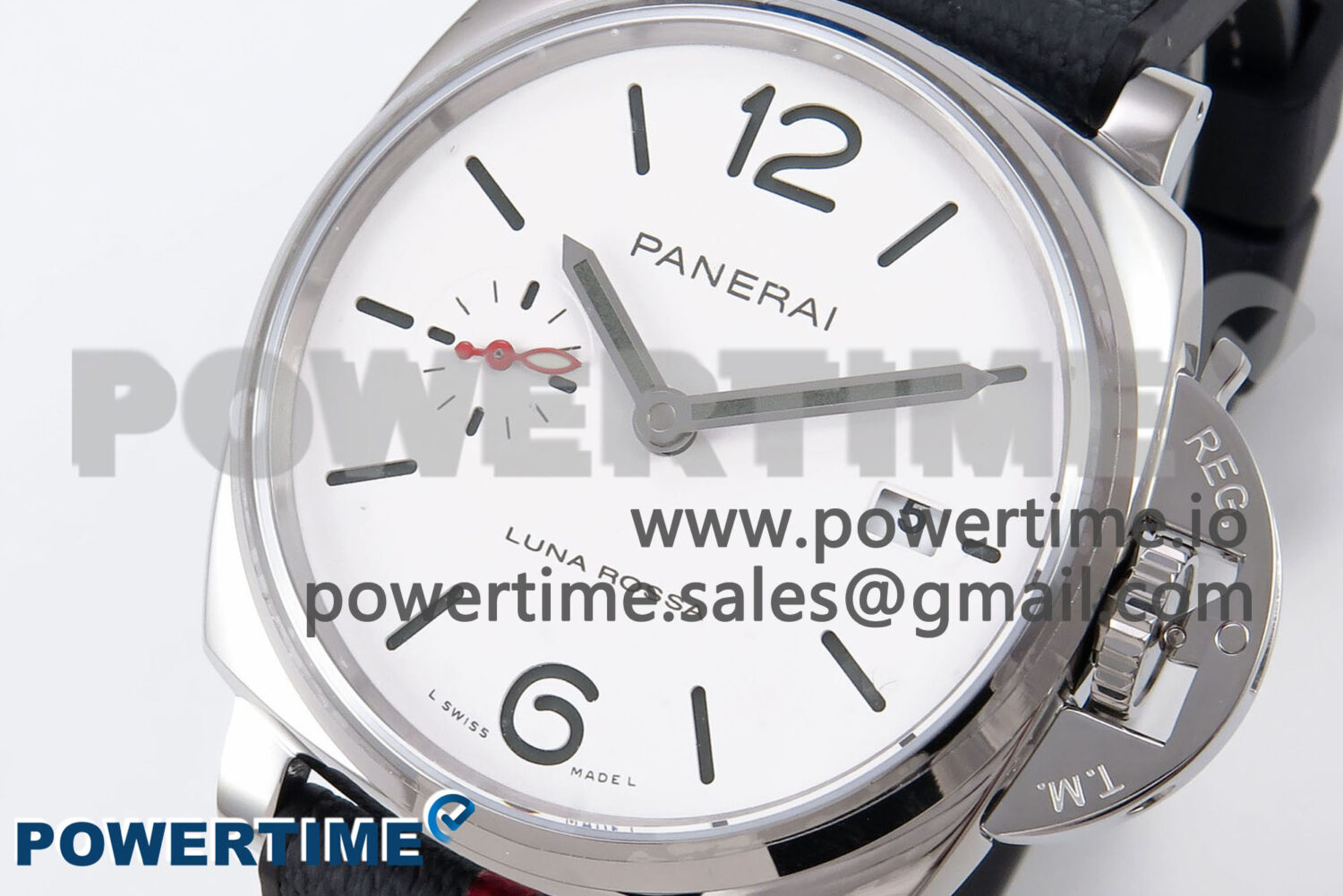 PAM1381 Luna Rossa Submersible VSF 1:1 Best Edition on Gray Fabric Strap P900 - Image 3