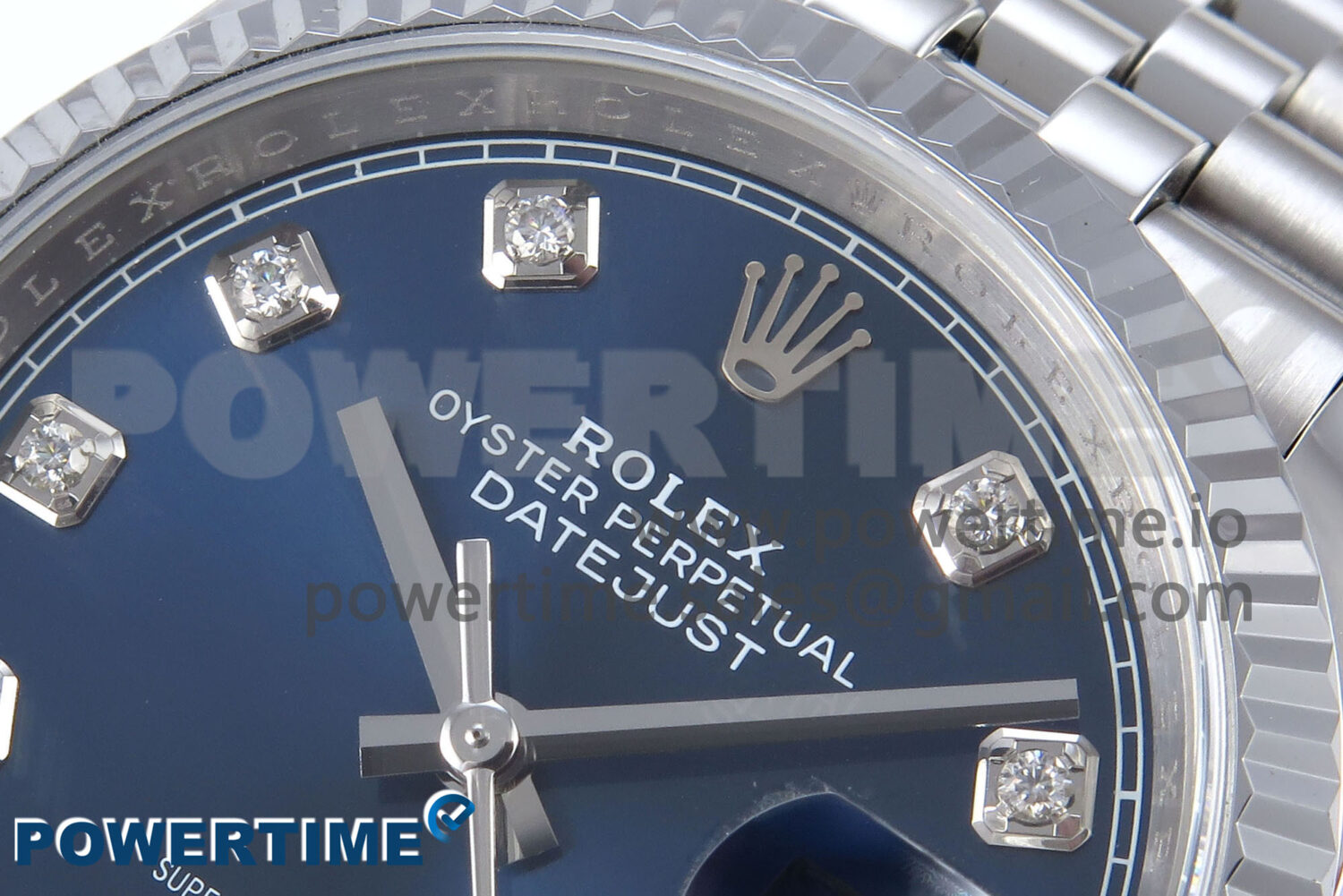 DateJust 36 126234 QF 1:1 Best Edition 904L Steel Blue Diamonds Dial on SS Jubilee Bracelet VR3235 - Image 4