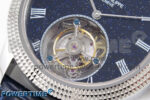 PP Tourbillon SS Texuted Bezel RMSF Edition Black Starry Dial on Blue Leather Strap - Image 5