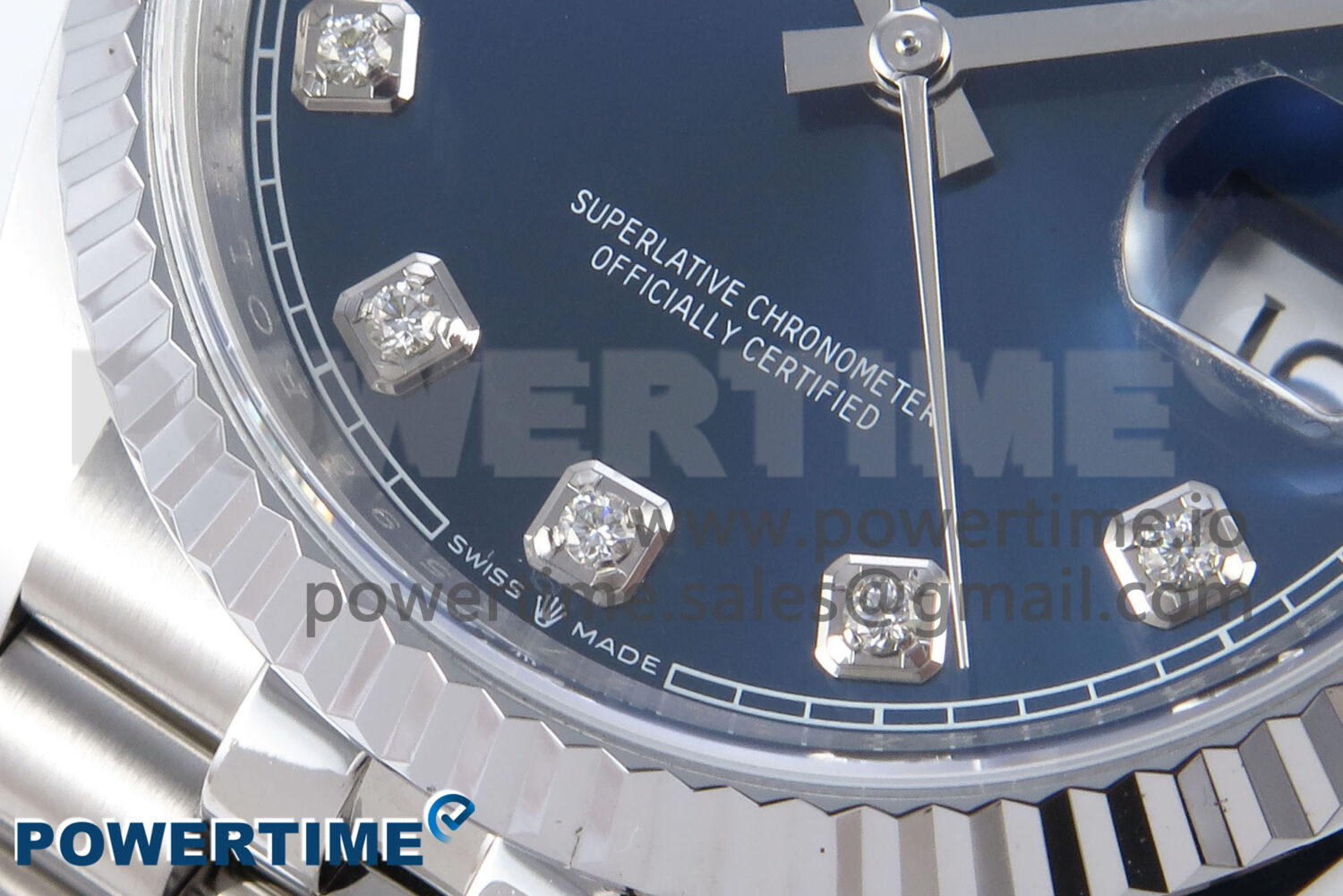 DateJust 36 126234 QF 1:1 Best Edition 904L Steel Blue Diamonds Dial on SS Jubilee Bracelet VR3235 - Image 5