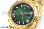Day Date 40 YG 228238 THBF 1:1 Best Edition Green Ombre Roman Dial on President Bracelet VR3255 (Gain Weight) - Image 3