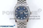 DateJust 36 126234 QF 1:1 Best Edition 904L Steel Blue Diamonds Dial on SS Jubilee Bracelet VR3235