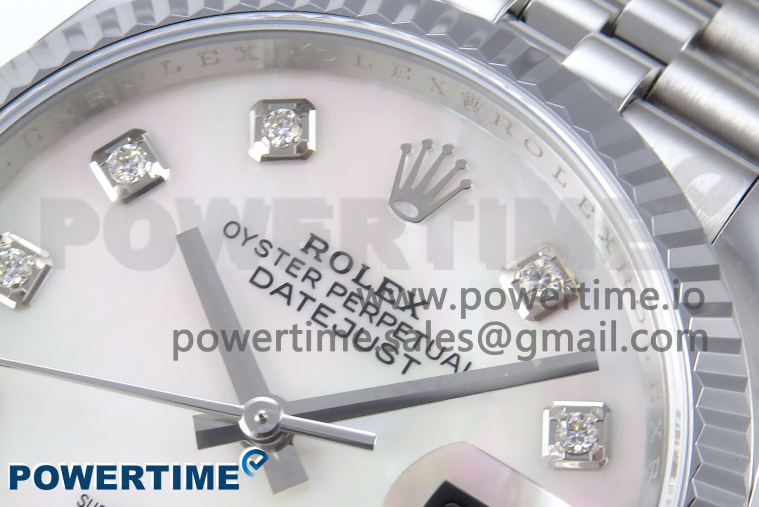 DateJust 36 126234 QF 1:1 Best Edition 904L Steel White MOP Diamonds Dial on SS Jubilee Bracelet VR3235 - Image 4