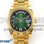 Day Date 40 YG 228238 THBF 1:1 Best Edition Green Ombre Roman Dial on President Bracelet VR3255 (Gain Weight)