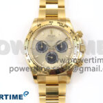 Daytona 126508 Clean 1:1 Best Edition YG/Black Dial on YG Bracelet SH4131