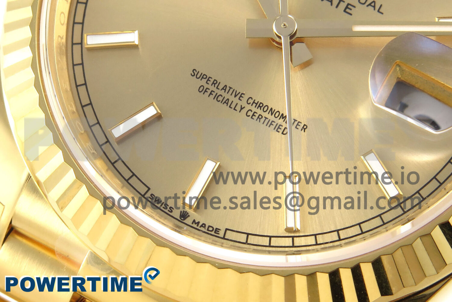 Day Date 40 YG 228238 THBF 1:1 Best Edition YG Dial on President Bracelet VR3255 (Gain Weight) - Image 5