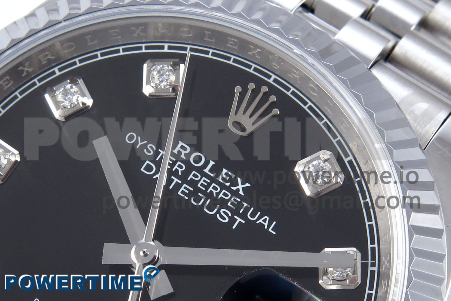 DateJust 36 126234 QF 1:1 Best Edition 904L Steel Black Diamonds Dial on SS Jubilee Bracelet VR3235 - Image 4