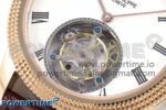 PP Tourbillon RG Texuted Bezel RMSF Edition White Dial on Brown Leather Strap - Image 5