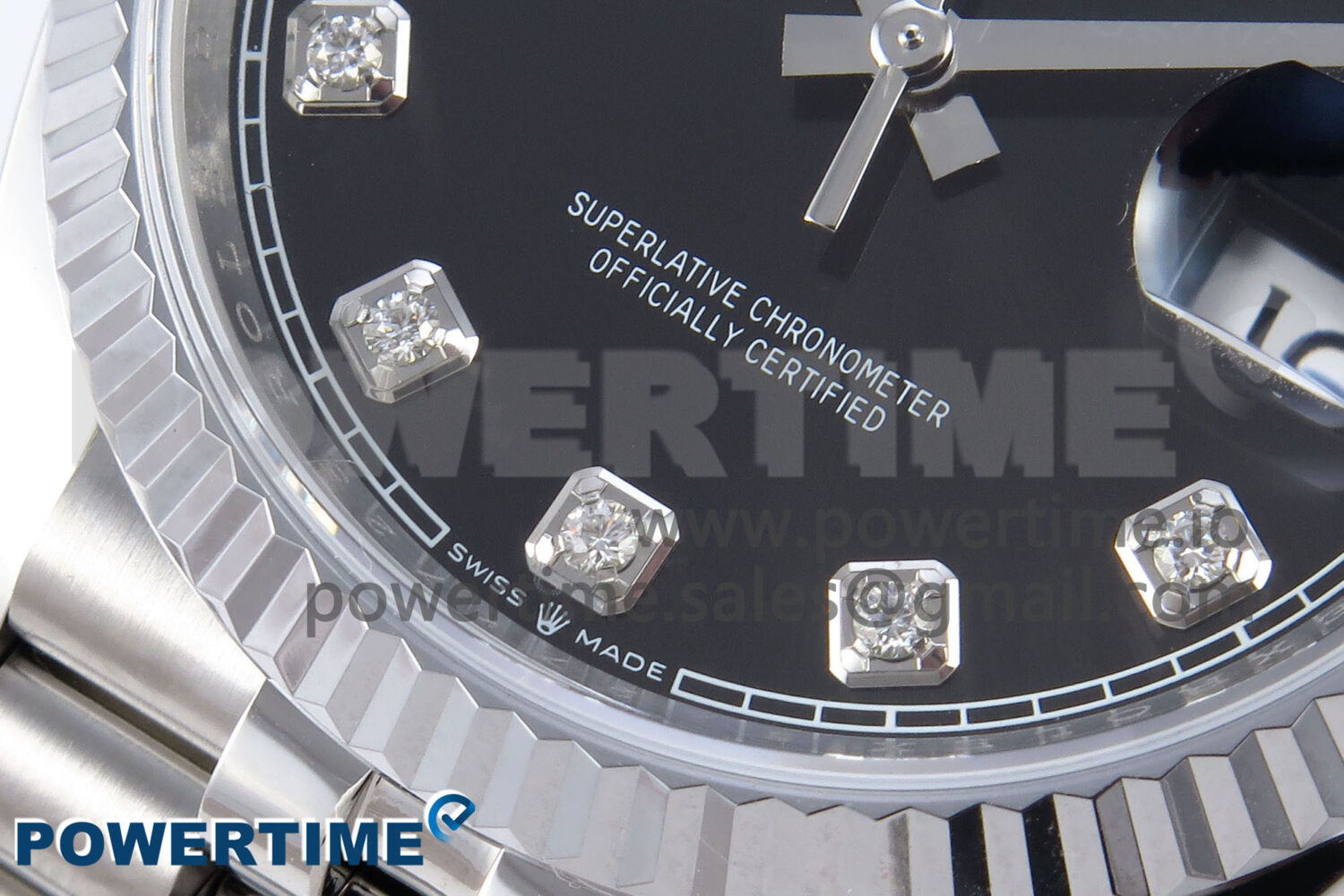 DateJust 36 126234 QF 1:1 Best Edition 904L Steel Black Diamonds Dial on SS Jubilee Bracelet VR3235 - Image 5