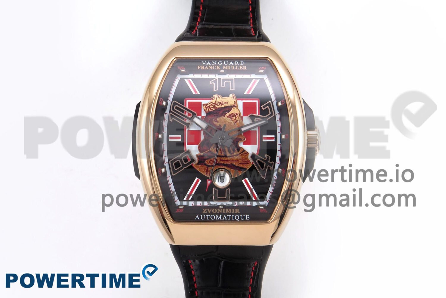 Vanguard Zvonimir RG ABF Best Edition Black Dial on Black Leather Strap A2824 - Image 1