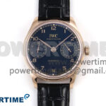 Portugieser Automatic 42mm RG APSF 1:1 Best Edition Black Dial on Black Leather Strap A52010