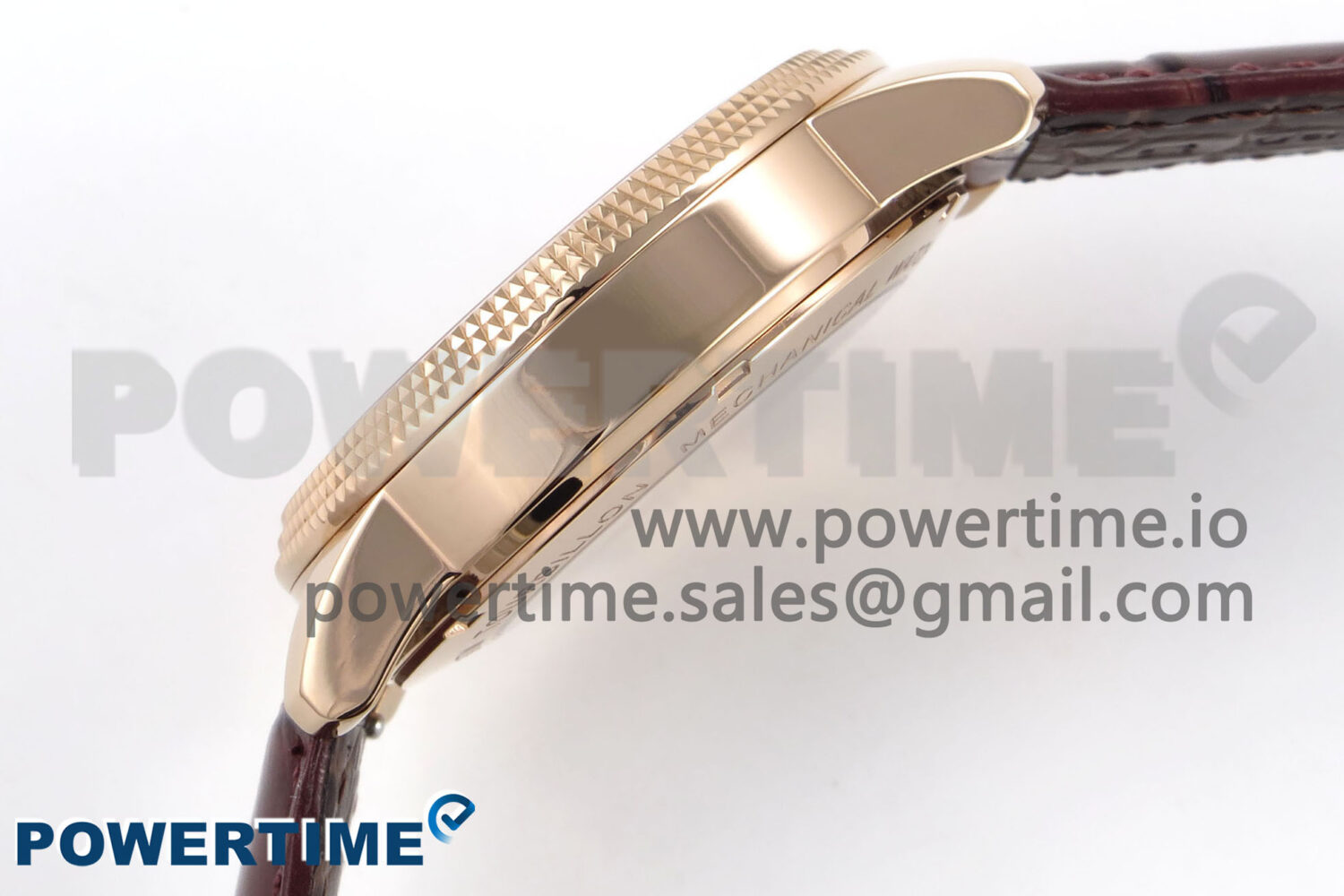 PP Tourbillon RG Texuted Bezel RMSF Edition White Dial on Brown Leather Strap - Image 6