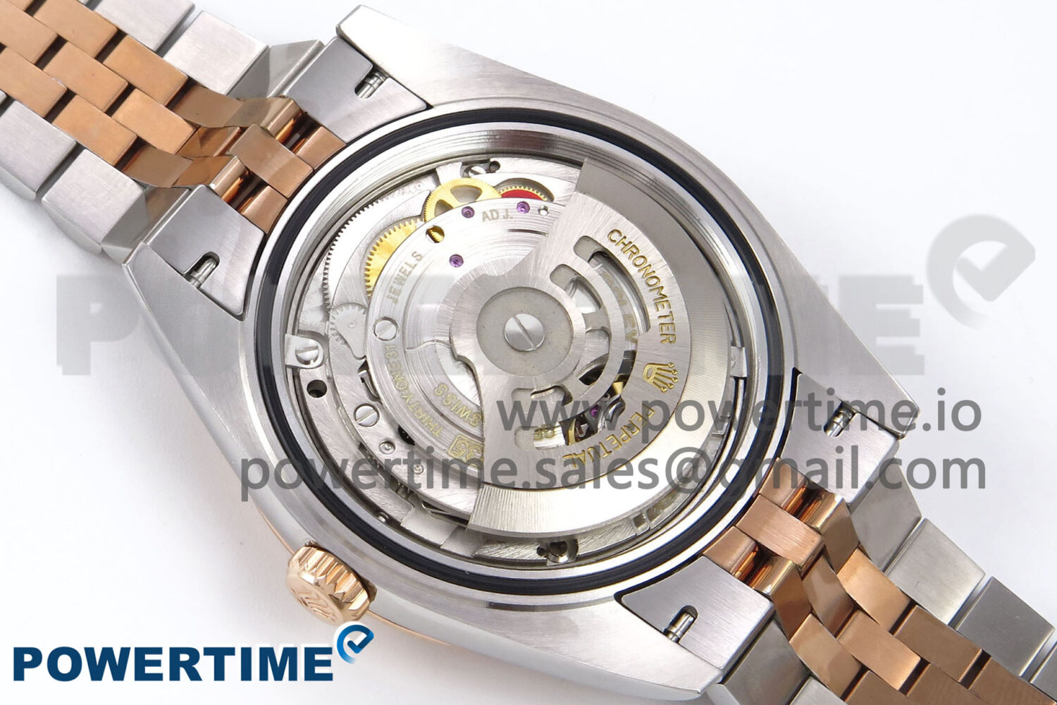 DateJust 41 126331 EWEF 1:1 Best Edition Gray Dial Green Roman Marker on SS/RG Jubilee Bracelet A3235 - Image 9