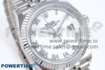DateJust 36 126234 QF 1:1 Best Edition 904L Steel White Roman Dial on SS Jubilee Bracelet VR3235 - Image 2