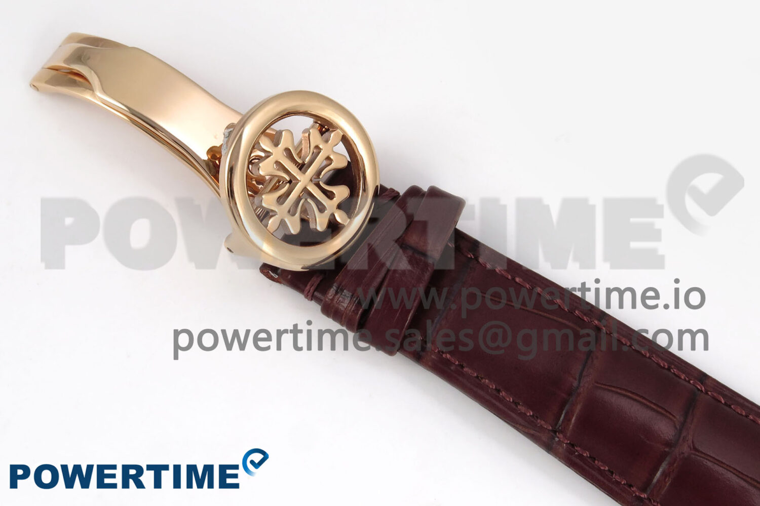 PP Tourbillon RG Texuted Bezel RMSF Edition White Dial on Brown Leather Strap - Image 12
