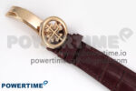 PP Tourbillon RG Texuted Bezel RMSF Edition White Dial on Brown Leather Strap - Image 12