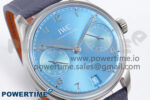 Portugieser Automatic SS IW501708 APSF 1:1 Best Edition Light Blue Dial on Gray Leather Strap A52011 - Image 2