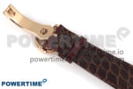 PP Tourbillon RG Texuted Bezel RMSF Edition White Dial on Brown Leather Strap - Image 13