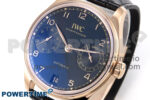 Portugieser Automatic 42mm RG APSF 1:1 Best Edition Black Dial on Black Leather Strap A52010 - Image 3