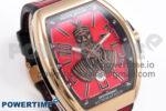 Vanguard Skenderbeu RG ABF Best Edition Red Dial on Red Leather Strap A2824 - Image 2