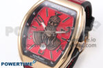 Vanguard Skenderbeu RG ABF Best Edition Red Dial on Red Leather Strap A2824 - Image 3