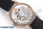 Portugieser Automatic 42mm RG APSF 1:1 Best Edition Black Dial on Black Leather Strap A52010 - Image 13